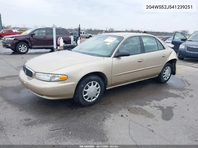 2004 Buick Century VIN: 2G4WS52J541239251 Lot: 42062065