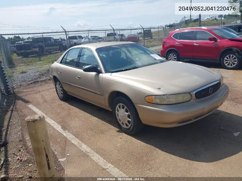 2004 Buick Century VIN: 2G4WS52J041220476 Lot: 42493442