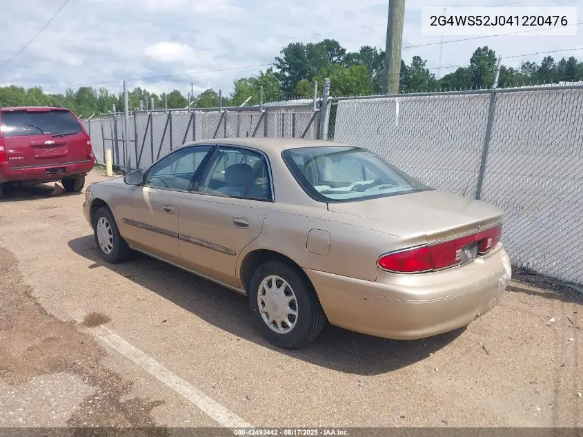 2004 Buick Century VIN: 2G4WS52J041220476 Lot: 42493442