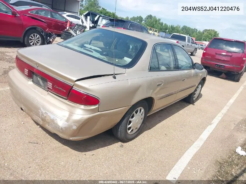 2004 Buick Century VIN: 2G4WS52J041220476 Lot: 42493442