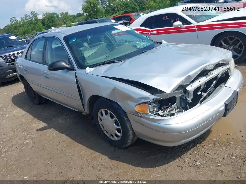 2004 Buick Century VIN: 2G4WS52J741155612 Lot: 42519668