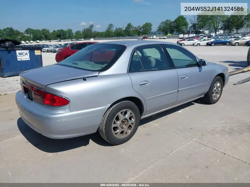 2004 Buick Century Custom VIN: 2G4WS52J141324586 Lot: 42542453