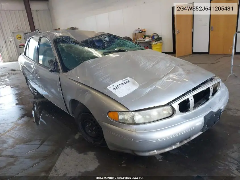 2004 Buick Century VIN: 2G4WS52J641205481 Lot: 42559489