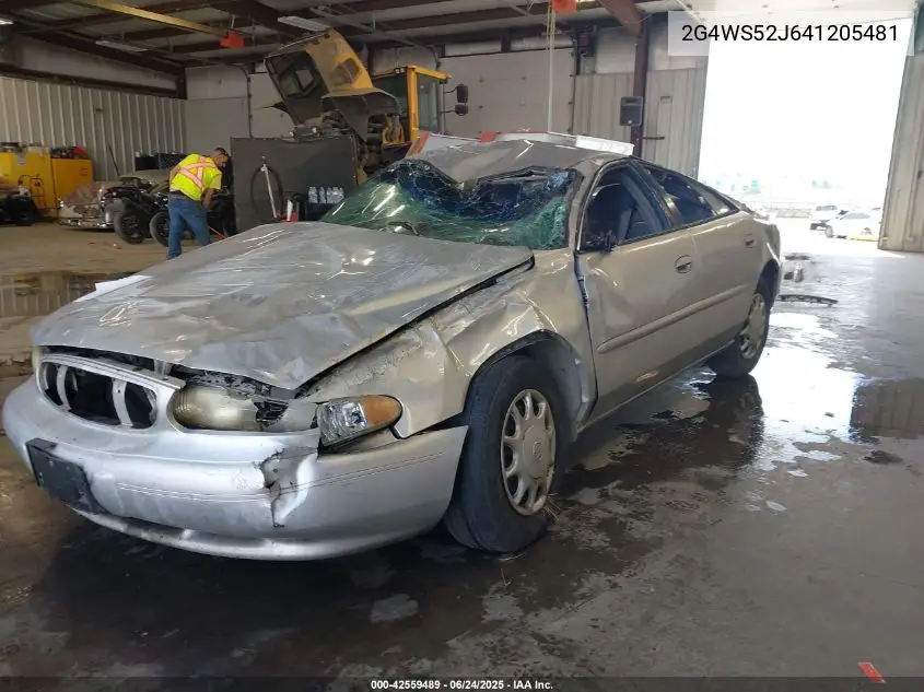 2004 Buick Century VIN: 2G4WS52J641205481 Lot: 42559489