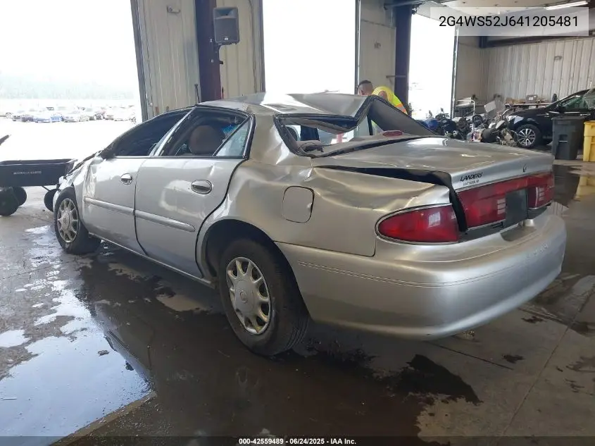 2004 Buick Century VIN: 2G4WS52J641205481 Lot: 42559489