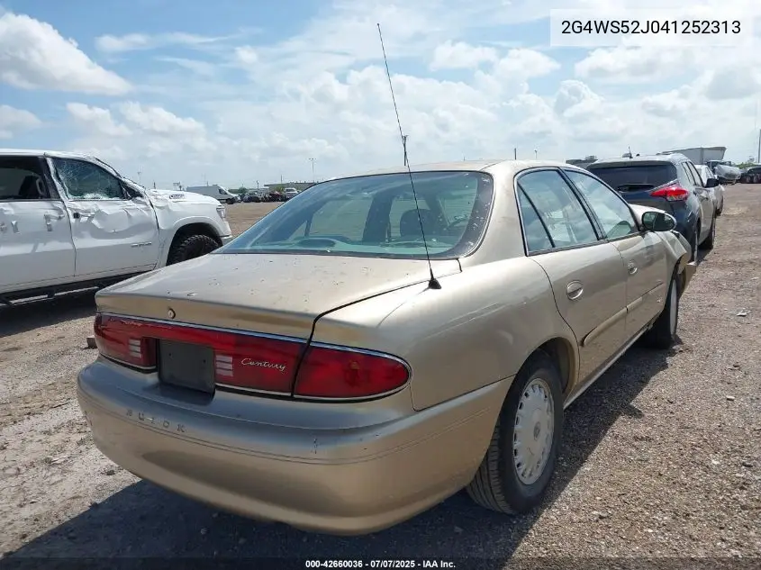 2004 Buick Century VIN: 2G4WS52J041252313 Lot: 42660036