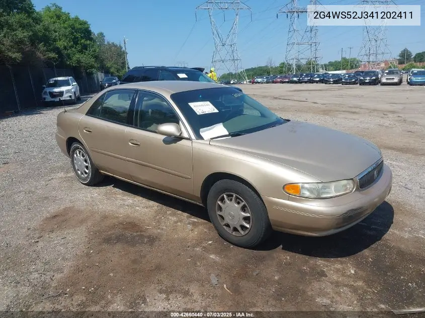 2004 Buick Century VIN: 2G4WS52J341202411 Lot: 42660440