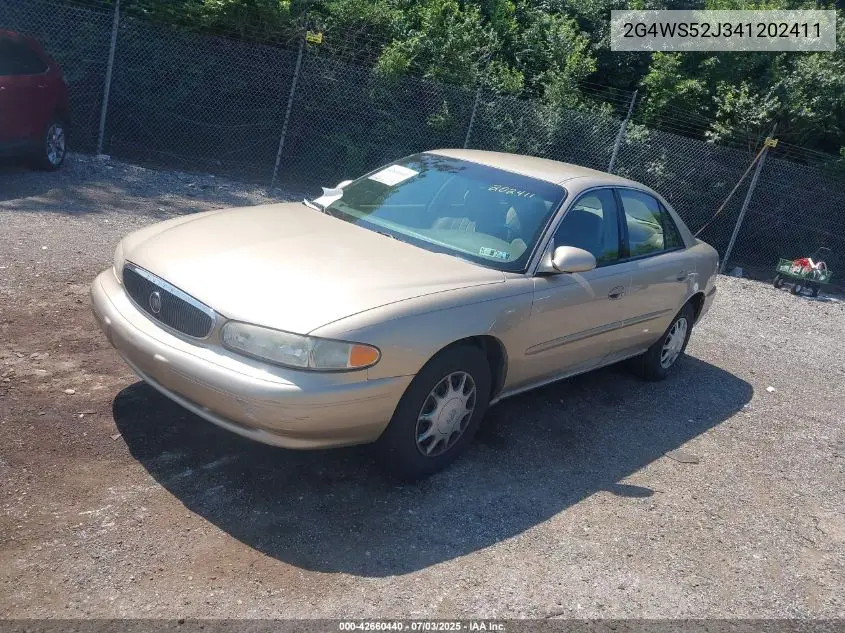 2004 Buick Century VIN: 2G4WS52J341202411 Lot: 42660440