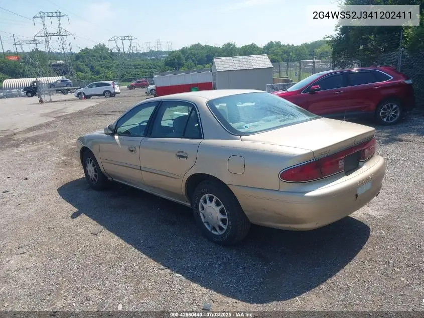 2004 Buick Century VIN: 2G4WS52J341202411 Lot: 42660440