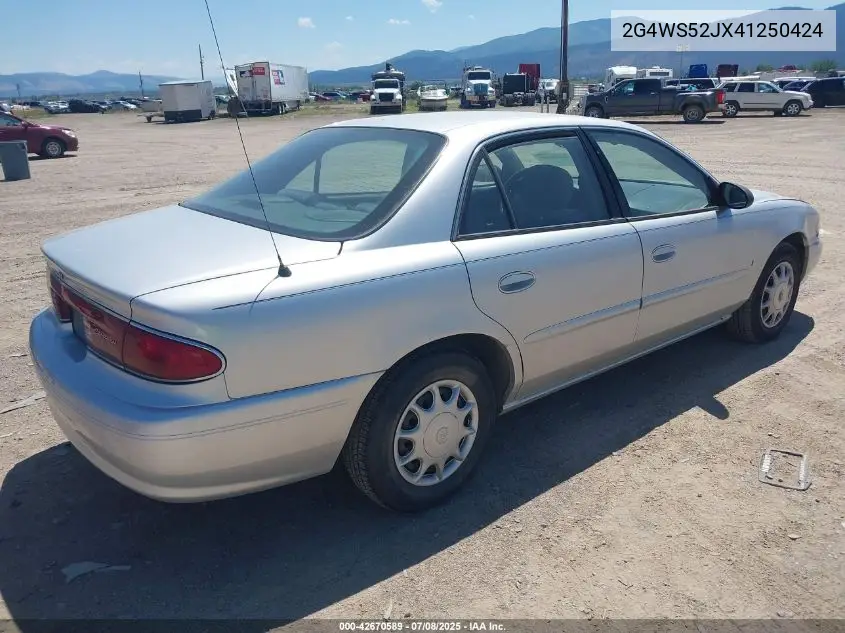 2004 Buick Century VIN: 2G4WS52JX41250424 Lot: 42670589
