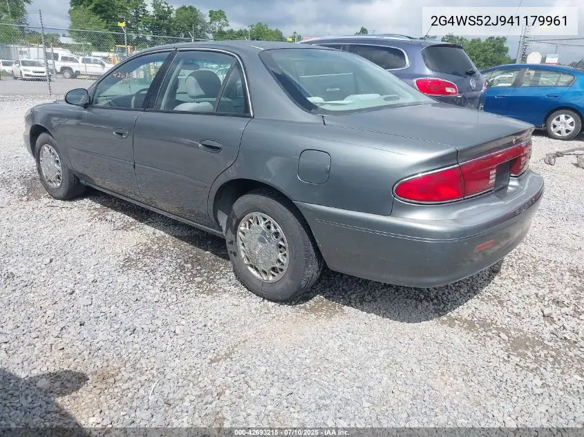 2004 Buick Century VIN: 2G4WS52J941179961 Lot: 42693215