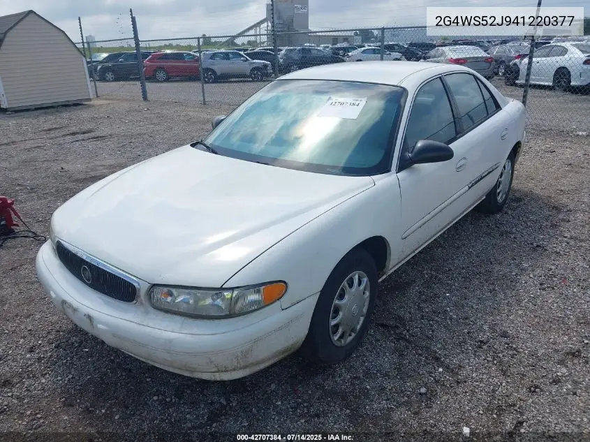2004 Buick Century VIN: 2G4WS52J941220377 Lot: 42707384