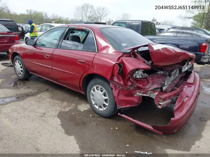 2005 Buick Century VIN: 2G4WS52J651148913 Lot: 41979522