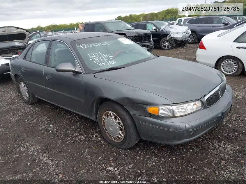 2005 Buick Century VIN: 2G4WS52J751125785 Lot: 42210001