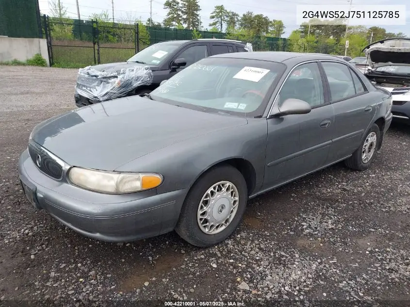 2005 Buick Century VIN: 2G4WS52J751125785 Lot: 42210001
