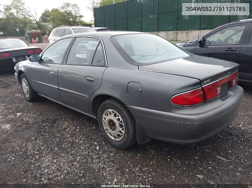 2005 Buick Century VIN: 2G4WS52J751125785 Lot: 42210001