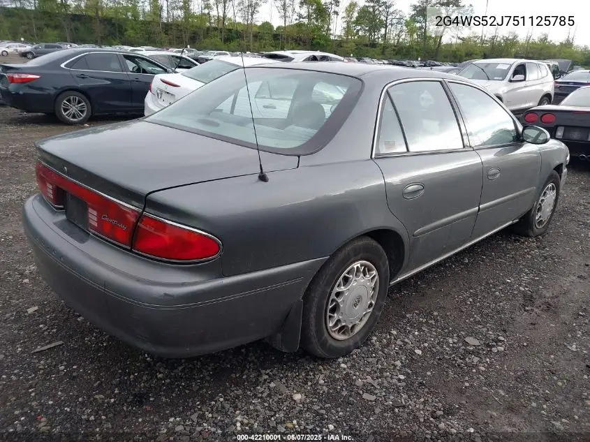 2005 Buick Century VIN: 2G4WS52J751125785 Lot: 42210001