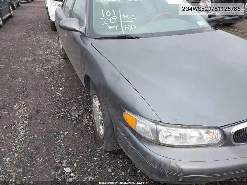 2005 Buick Century VIN: 2G4WS52J751125785 Lot: 42210001
