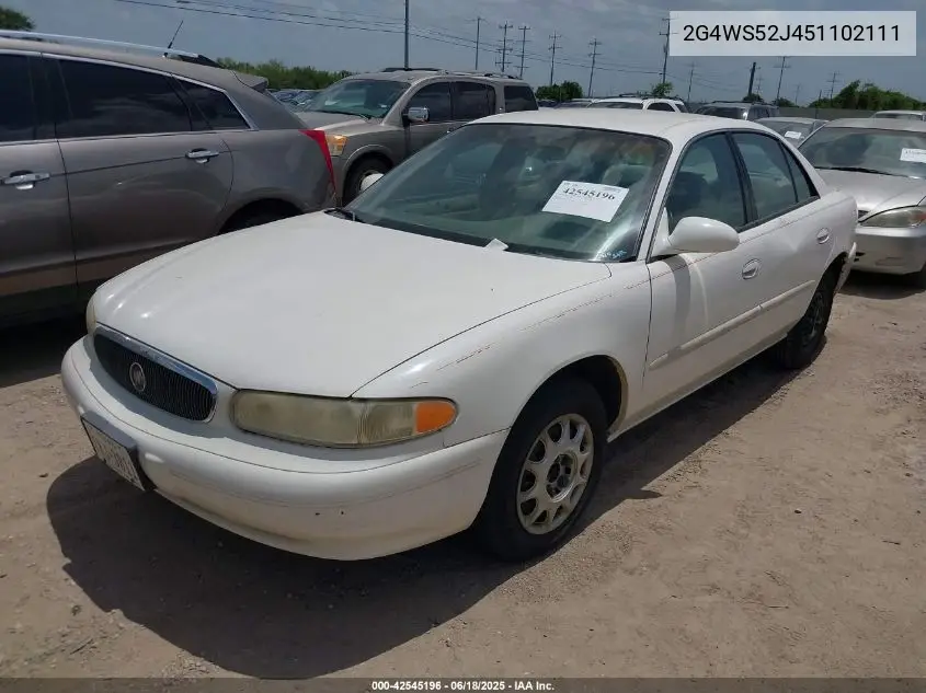 2005 Buick Century VIN: 2G4WS52J451102111 Lot: 42545196