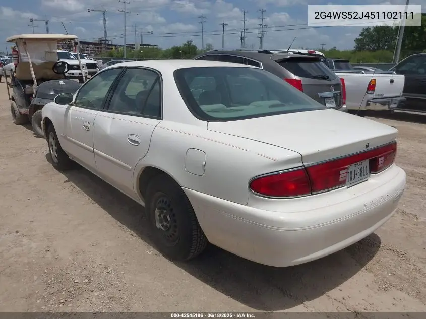 2005 Buick Century VIN: 2G4WS52J451102111 Lot: 42545196