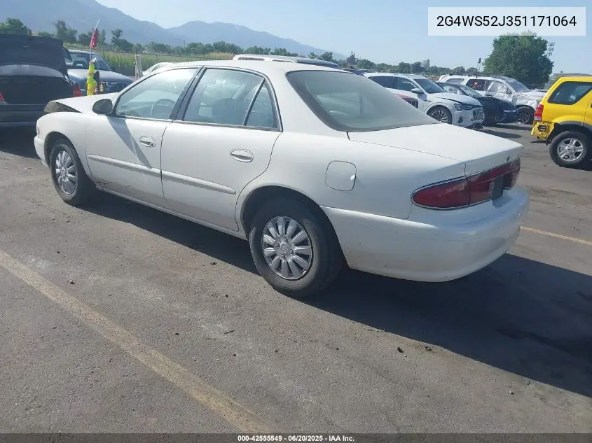 2005 Buick Century VIN: 2G4WS52J351171064 Lot: 42555549