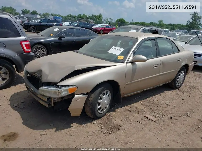 2005 Buick Century VIN: 2G4WS52J551169591 Lot: 42589383