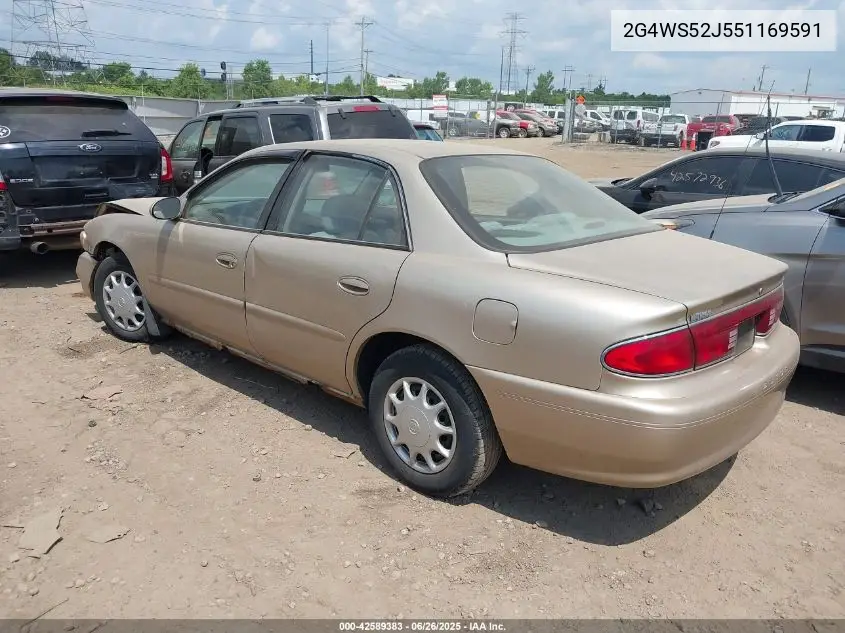 2005 Buick Century VIN: 2G4WS52J551169591 Lot: 42589383