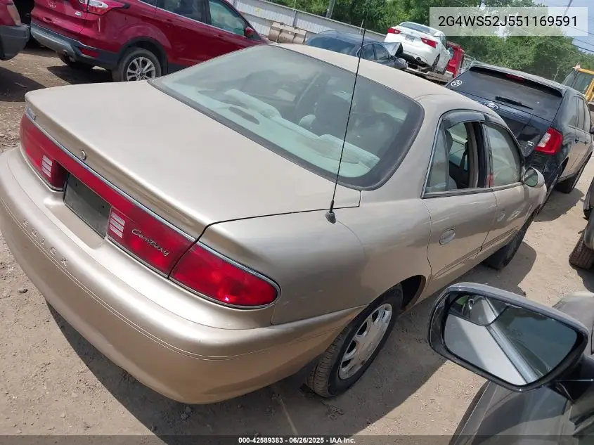 2005 Buick Century VIN: 2G4WS52J551169591 Lot: 42589383