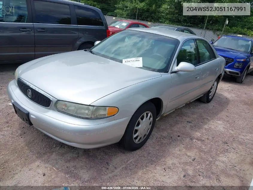 2005 Buick Century VIN: 2G4WS52J051167991 Lot: 42672286