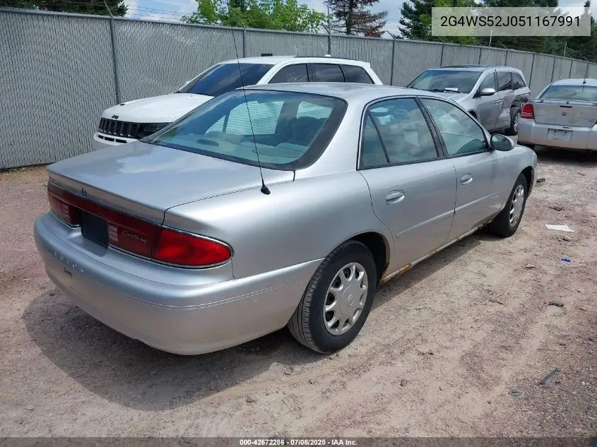 2005 Buick Century VIN: 2G4WS52J051167991 Lot: 42672286