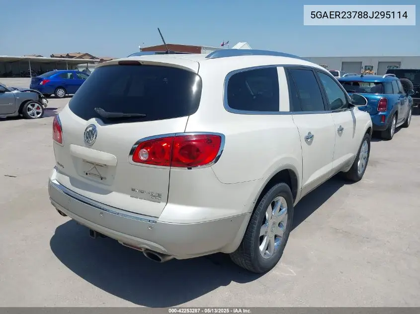 2008 Buick Enclave Cxl VIN: 5GAER23788J295114 Lot: 42253287