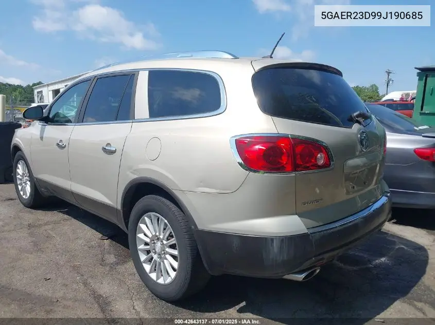5GAER23D99J190685 2009 Buick Enclave Cxl