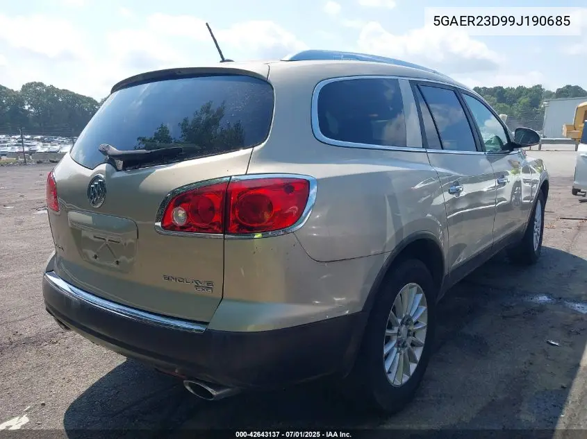 5GAER23D99J190685 2009 Buick Enclave Cxl