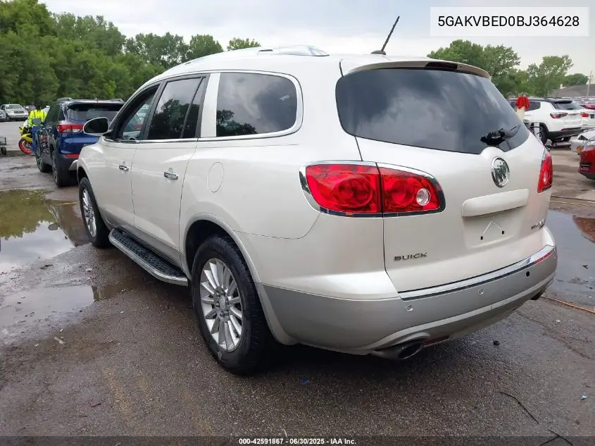 2011 Buick Enclave 1Xl VIN: 5GAKVBED0BJ364628 Lot: 42591867