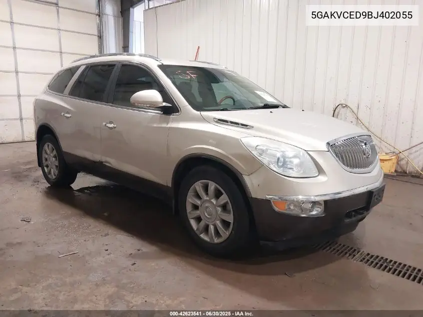 2011 Buick Enclave 2Xl VIN: 5GAKVCED9BJ402055 Lot: 42623541