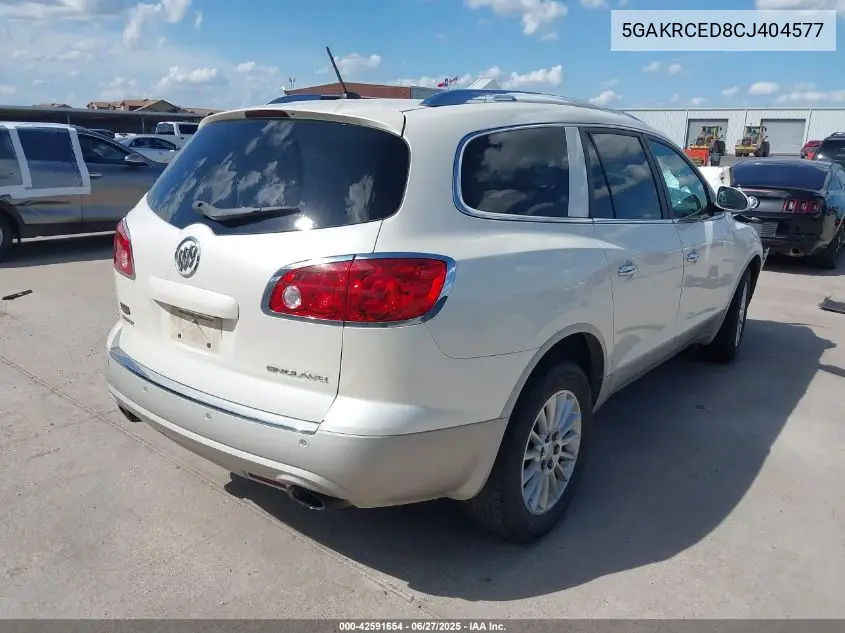2012 Buick Enclave Leather VIN: 5GAKRCED8CJ404577 Lot: 42591654