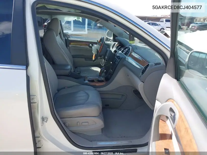 2012 Buick Enclave Leather VIN: 5GAKRCED8CJ404577 Lot: 42591654