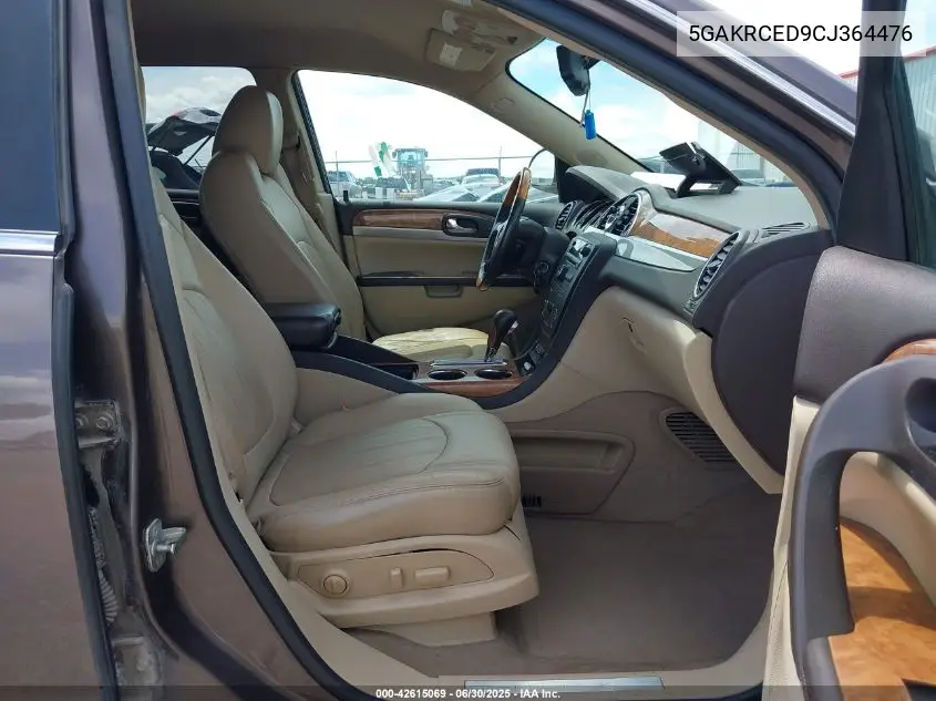 2012 Buick Enclave Leather VIN: 5GAKRCED9CJ364476 Lot: 42615069