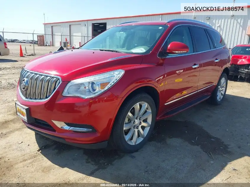2014 Buick Enclave Premium VIN: 5GAKVCKD1EJ188574 Lot: 42244453