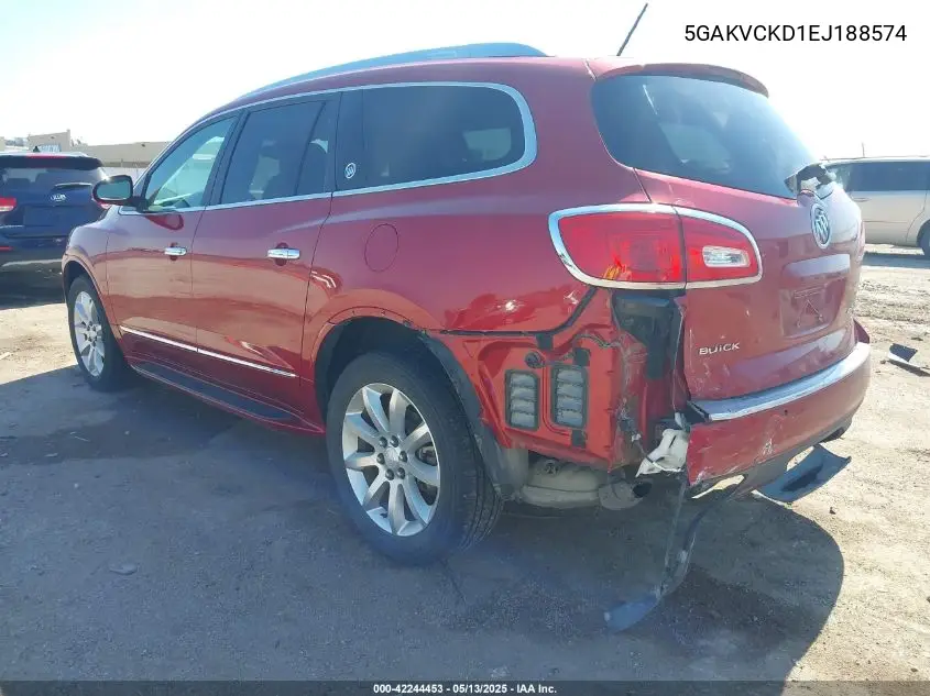 2014 Buick Enclave Premium VIN: 5GAKVCKD1EJ188574 Lot: 42244453