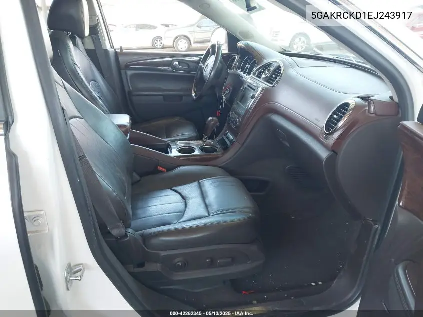 2014 Buick Enclave Premium VIN: 5GAKRCKD1EJ243917 Lot: 42262345