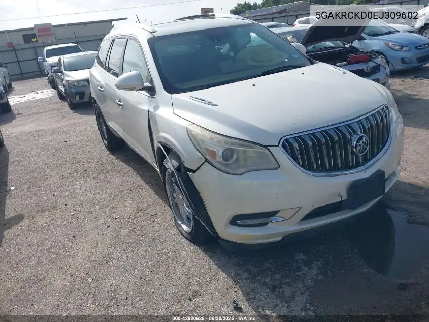 2014 Buick Enclave Premium VIN: 5GAKRCKD0EJ309602 Lot: 42620626