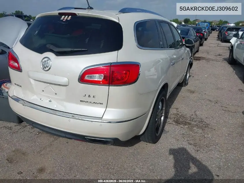 2014 Buick Enclave Premium VIN: 5GAKRCKD0EJ309602 Lot: 42620626