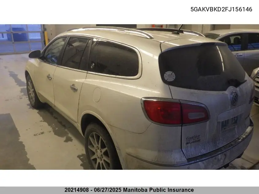 2015 Buick Enclave VIN: 5GAKVBKD2FJ156146 Lot: 20214908