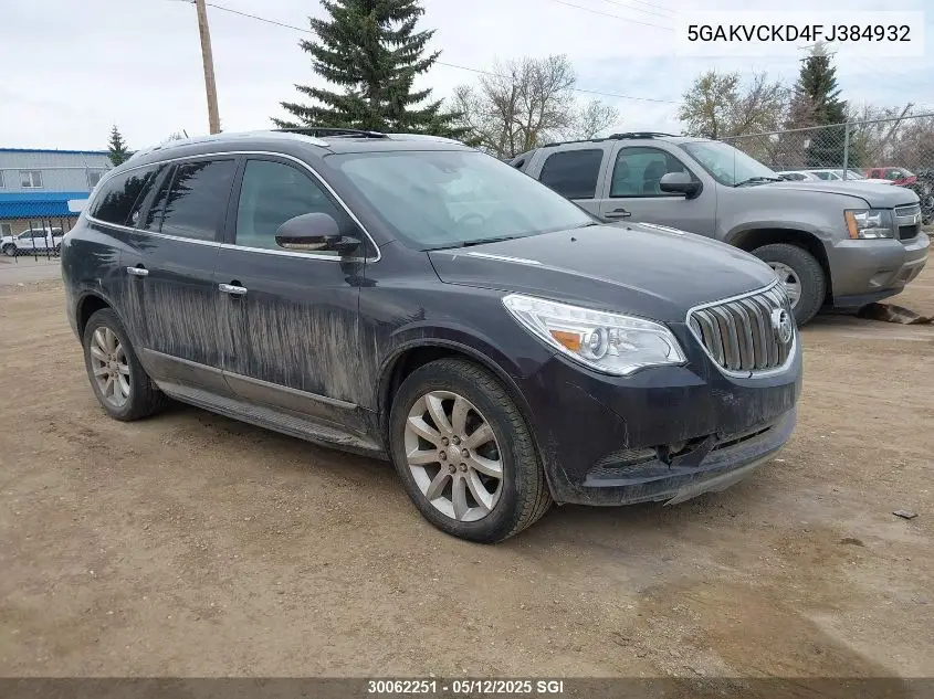 2015 Buick Enclave Premium VIN: 5GAKVCKD4FJ384932 Lot: 30062251