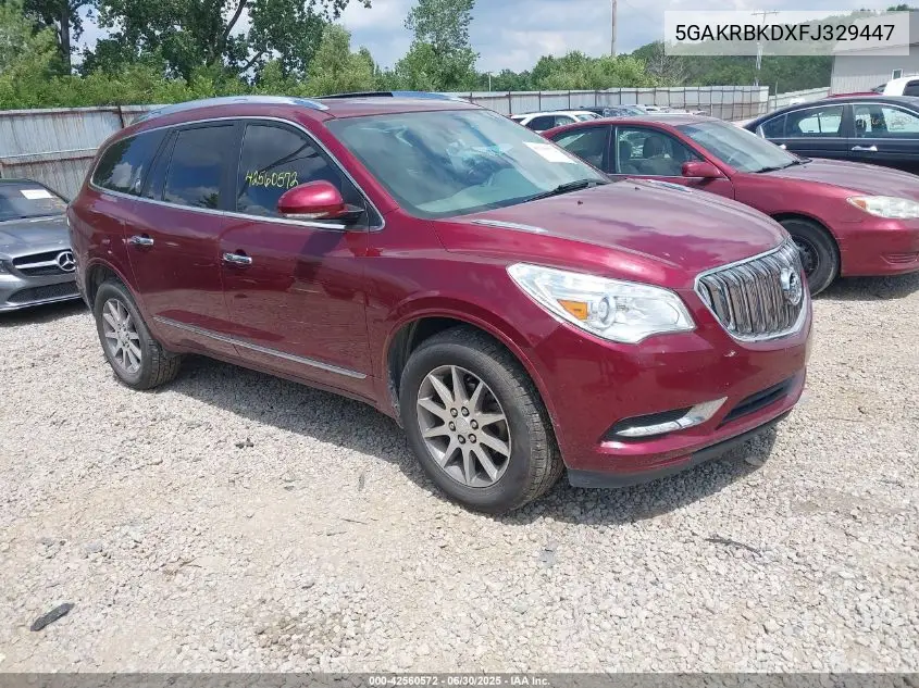 2015 Buick Enclave Leather VIN: 5GAKRBKDXFJ329447 Lot: 42560572