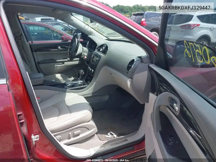 2015 Buick Enclave Leather VIN: 5GAKRBKDXFJ329447 Lot: 42560572