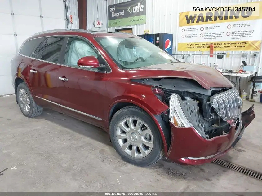2015 Buick Enclave Premium VIN: 5GAKVCKD5FJ345704 Lot: 42616276