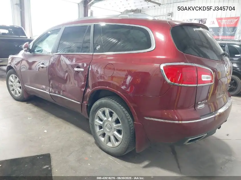 2015 Buick Enclave Premium VIN: 5GAKVCKD5FJ345704 Lot: 42616276