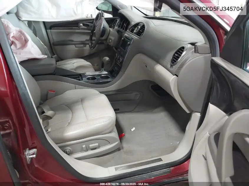2015 Buick Enclave Premium VIN: 5GAKVCKD5FJ345704 Lot: 42616276